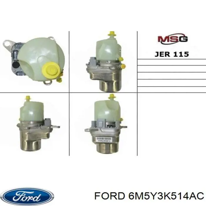 Pompa wspomagania hydraulicznego kierownicy Ford 6M5Y3K514CA