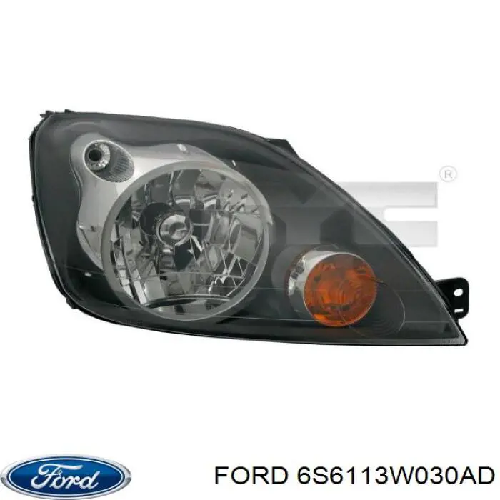 6S6113W030AD Ford Reflektor lewy
