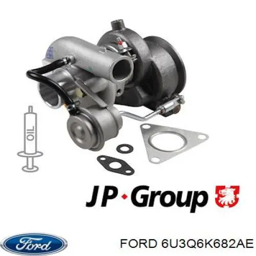 Turbina Ford 6U3Q6K682AE cena, od 255,77 USD