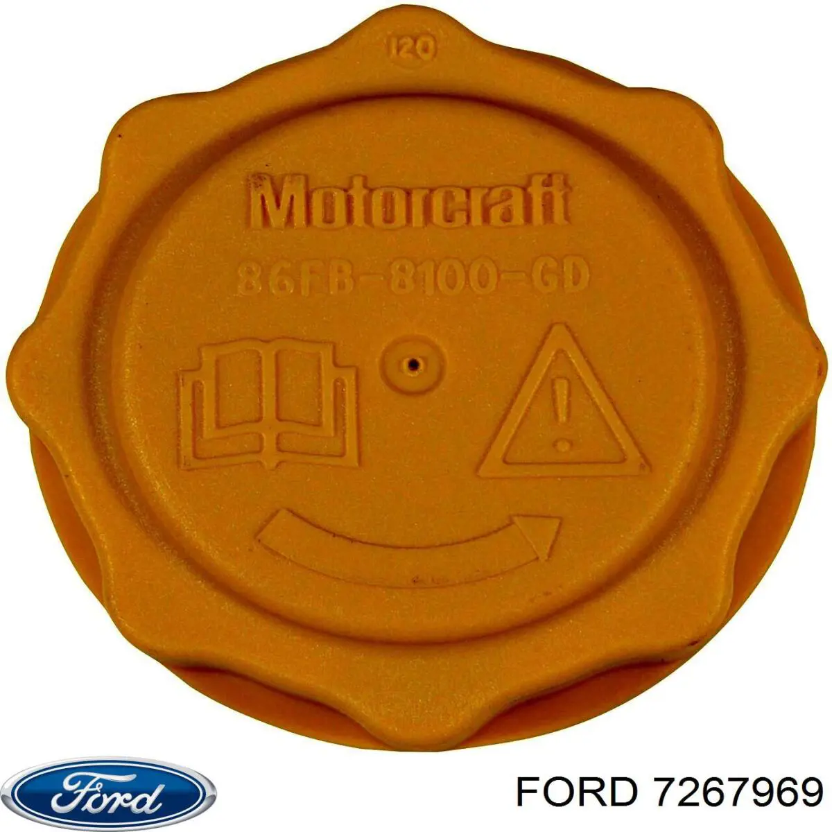 Do koszyka 7267969 Ford Pokrywa (korek) zbiornika wyrównawczego