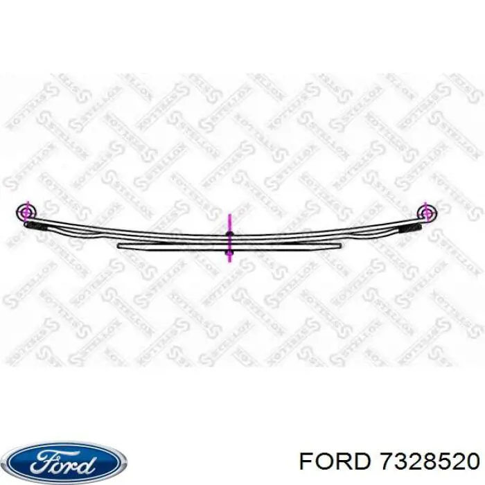 Resor tylny Ford 7328520 cena, od 46,74 USD