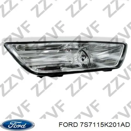 7S7115K201AD Ford Lampa przeciwmgielna prawa