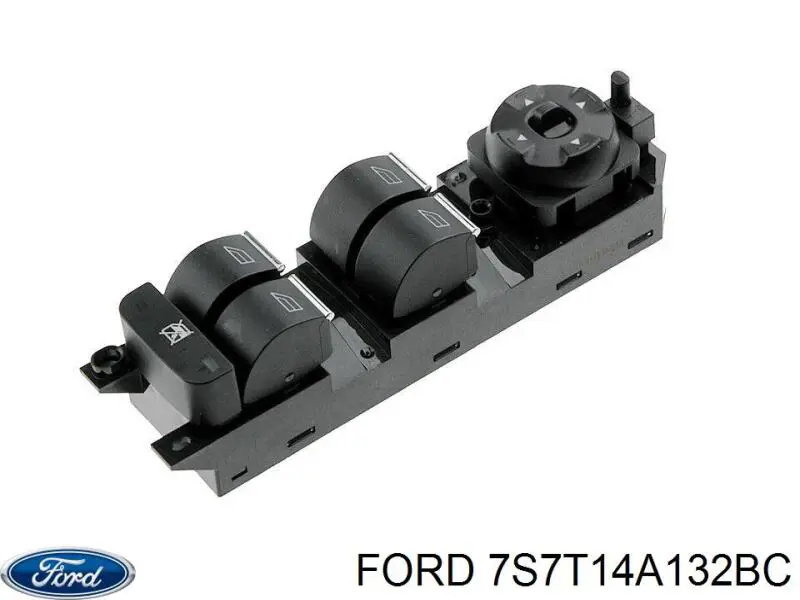 7S7T14A132BC Ford Panel przyciskowy sterowania podnośnikiem szyby przedni lewy