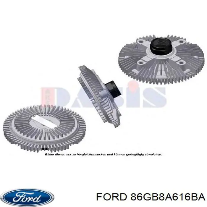 86GB8A616BA Ford Sprzęgło wiskotyczne wentylatora chłodzenia
