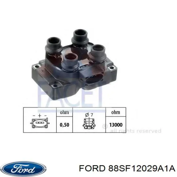 88SF12029A1A Ford Cewka zapłonowa