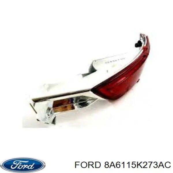 Do koszyka 8A6115K273AC Ford Przednia lampa przeciwmgielna tylna lewa