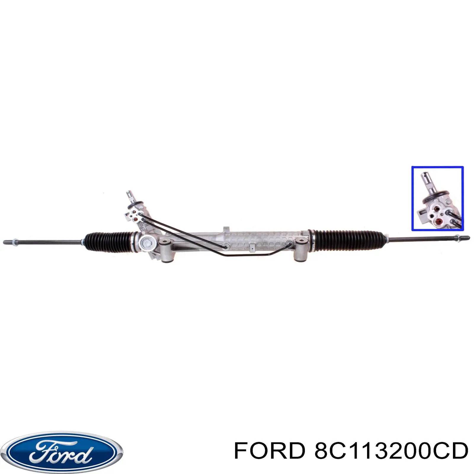 8C113200CD Ford Listwa kierownicza (maglownica)