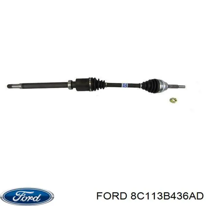 Półoś napędowa przednia prawa Ford 8C113B436AD cena, od 168,84 USD