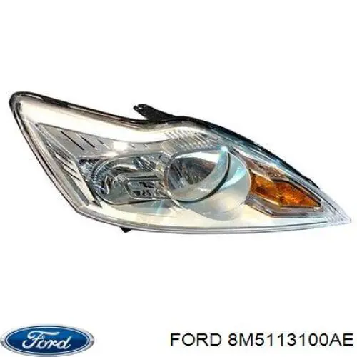 8M5113100AE Ford Reflektor prawy