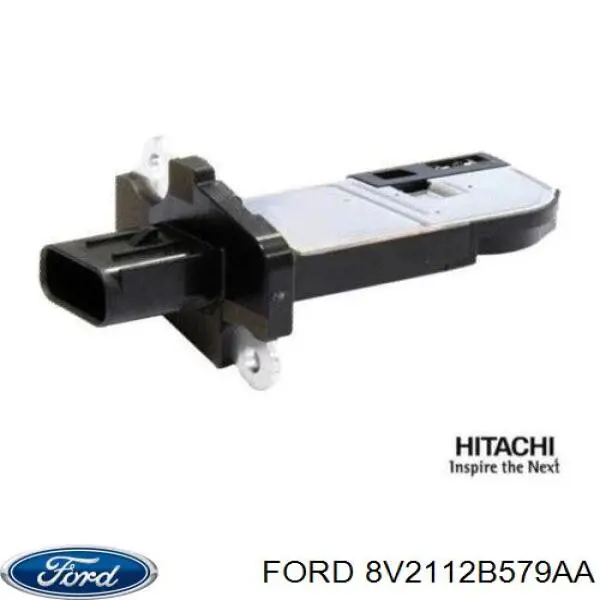 Do koszyka 8V2112B579AA Ford Czujnik przepływu powietrza, przepływomierz powietrza M.A.F.