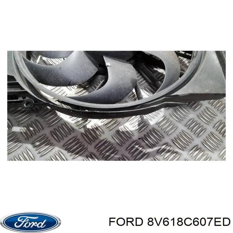 Dyfuzor chłodnicy, w komplecie z silnikiem i wirnikiem Ford 8V618C607ED cena, od 132,80 USD