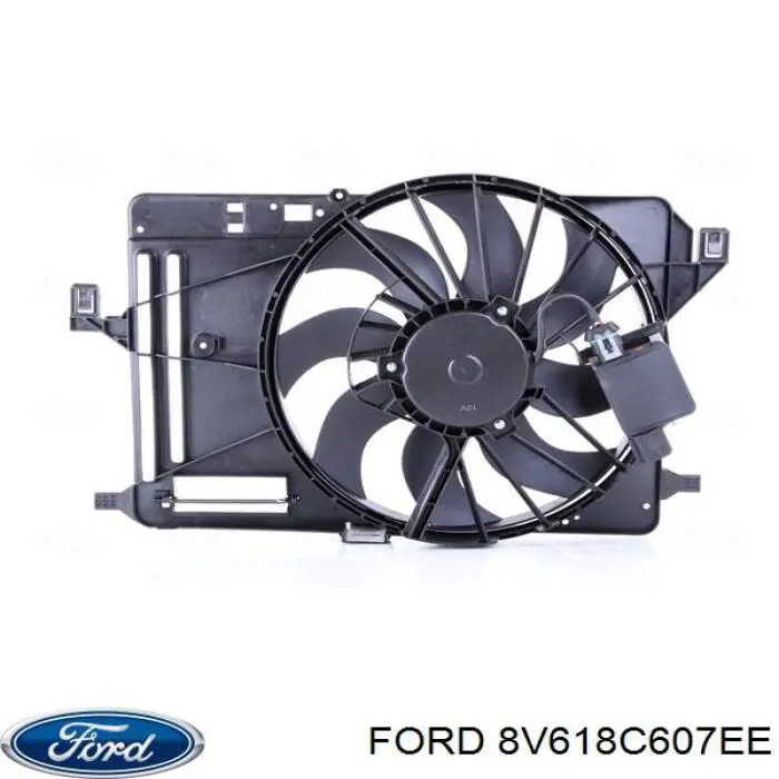 Dyfuzor chłodnicy, w komplecie z silnikiem i wirnikiem Ford 8V618C607EE cena, od 102,63 USD