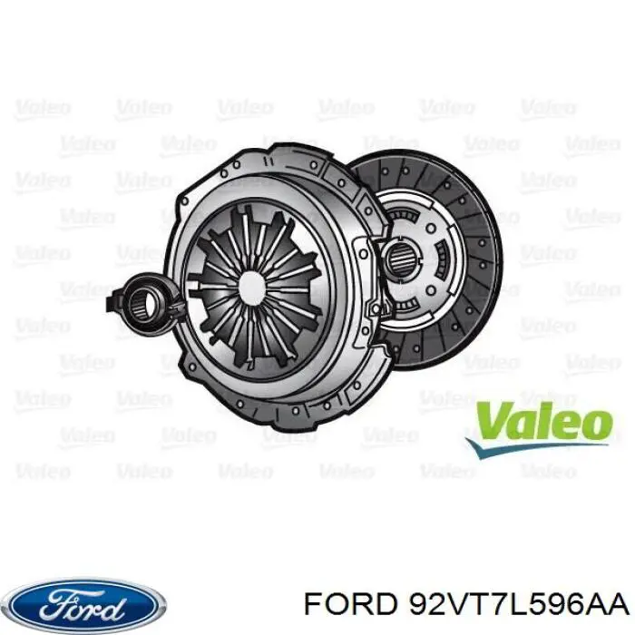 92VT7L596AA Ford Zestaw sprzęgła (3 części)