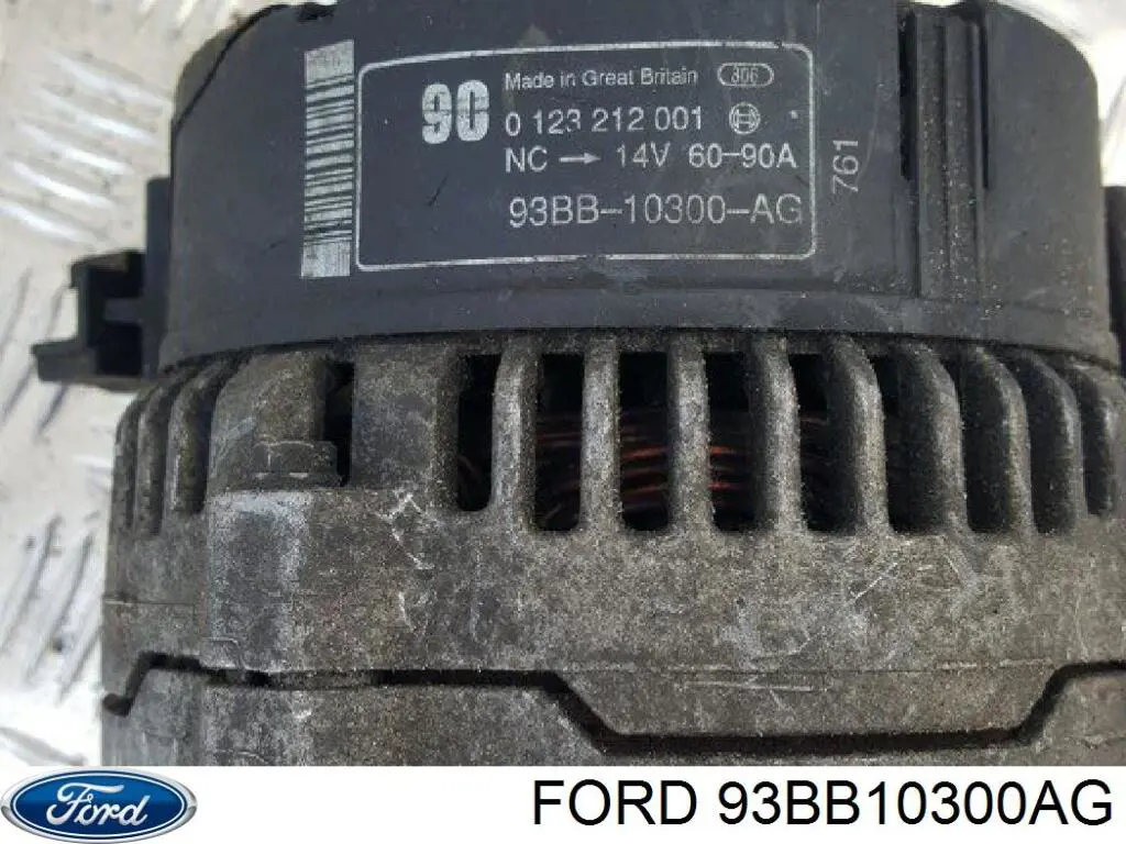 93BB10300AG Ford Alternator