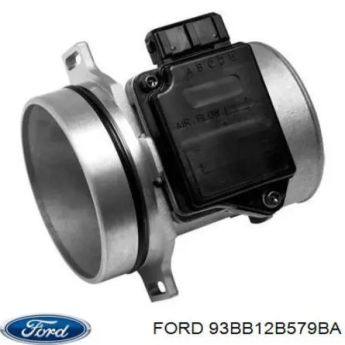 Czujnik przepływu powietrza, przepływomierz powietrza M.A.F. 93BB12B579BA Ford