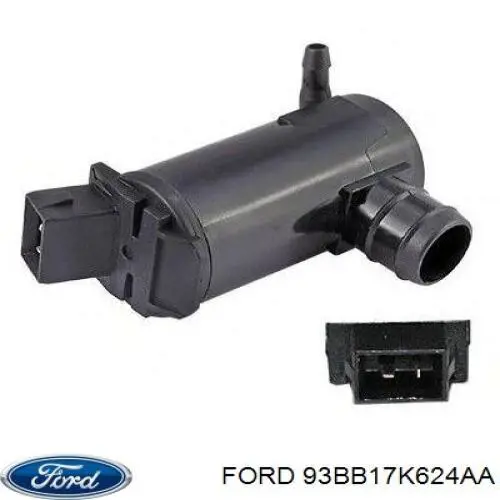 Do koszyka 93BB17K624AA Ford Pompka spryskiwacza szyby przedniej/tylnej