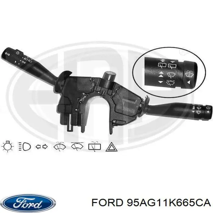 Przełącznik zespolony lewy Ford 95AG11K665CA cena, od 61,29 USD