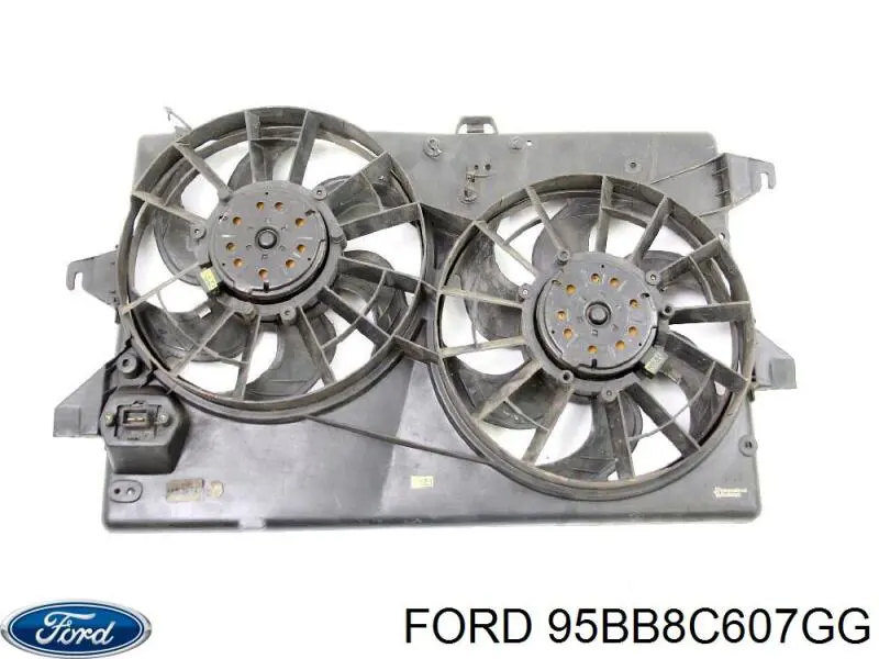 Dyfuzor chłodnicy, w komplecie z silnikiem i wirnikiem Ford 95BB8C607GG cena, od 83,43 USD