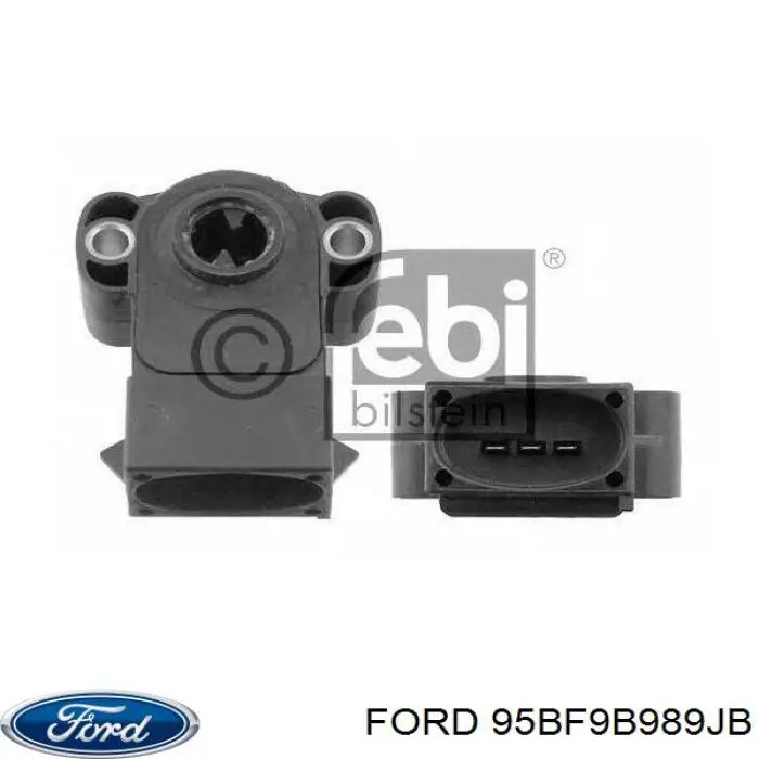 Czujnik położenia przepustnicy (potencjometr) Ford 95BF9B989JB cena, od 32,41 USD