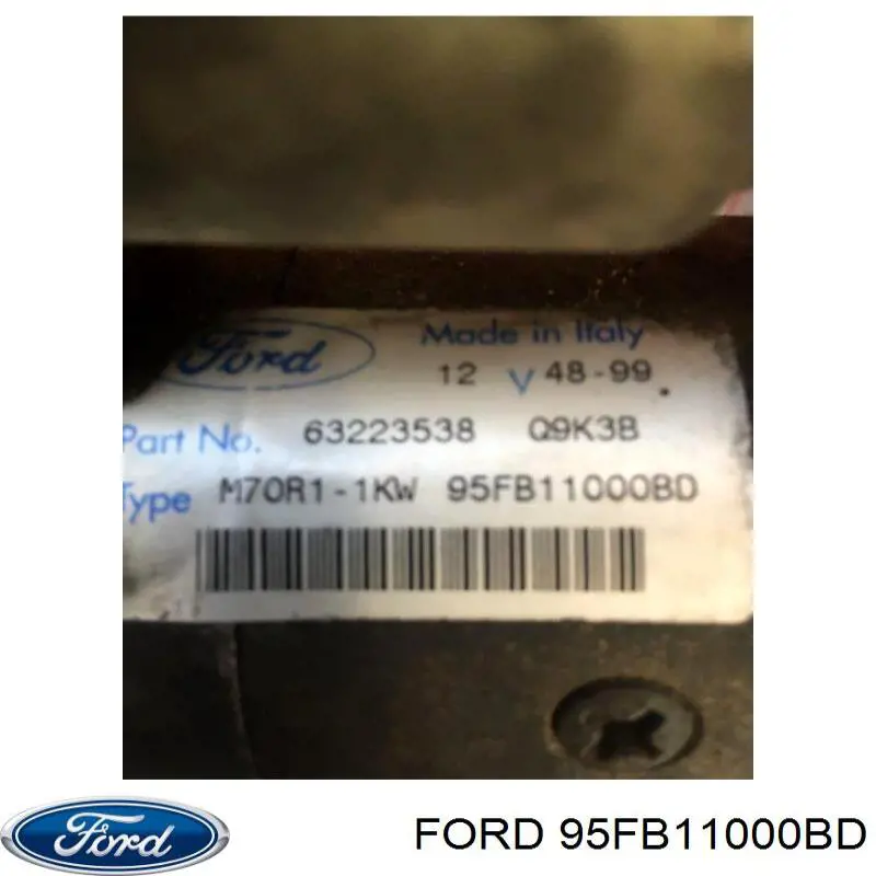 Do koszyka 95FB11000BD Ford Rozrusznik
