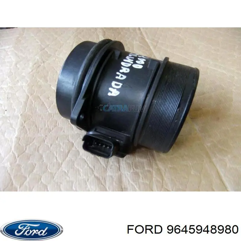 9645948980 Ford Czujnik przepływu powietrza, przepływomierz powietrza M.A.F.