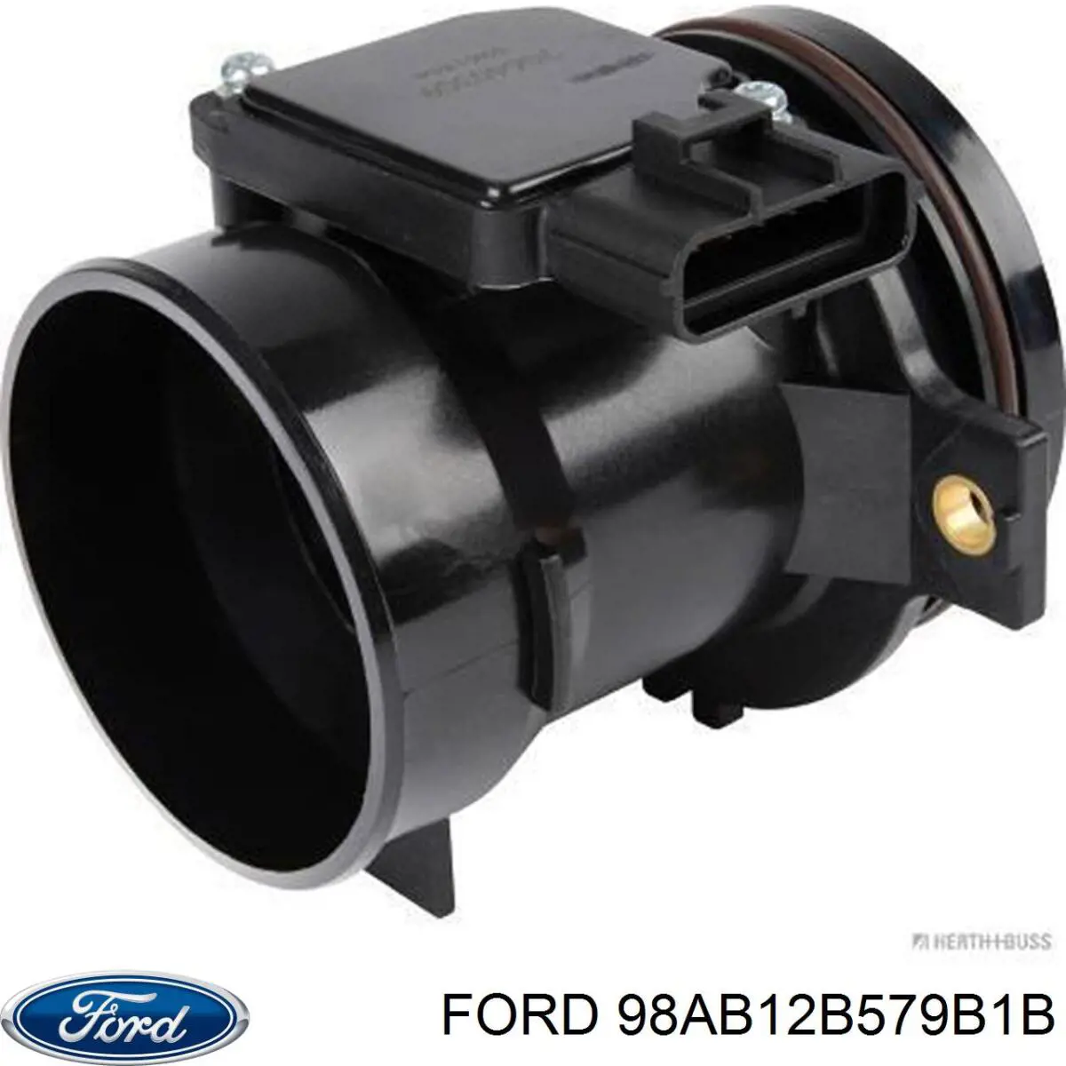 98AB12B579B1B Ford Czujnik przepływu powietrza, przepływomierz powietrza M.A.F.