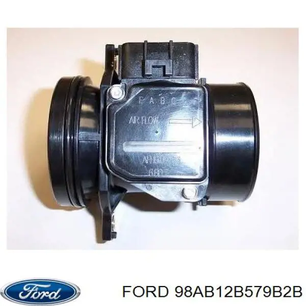 Czujnik przepływu powietrza, przepływomierz powietrza M.A.F. 98AB12B579B2B Ford