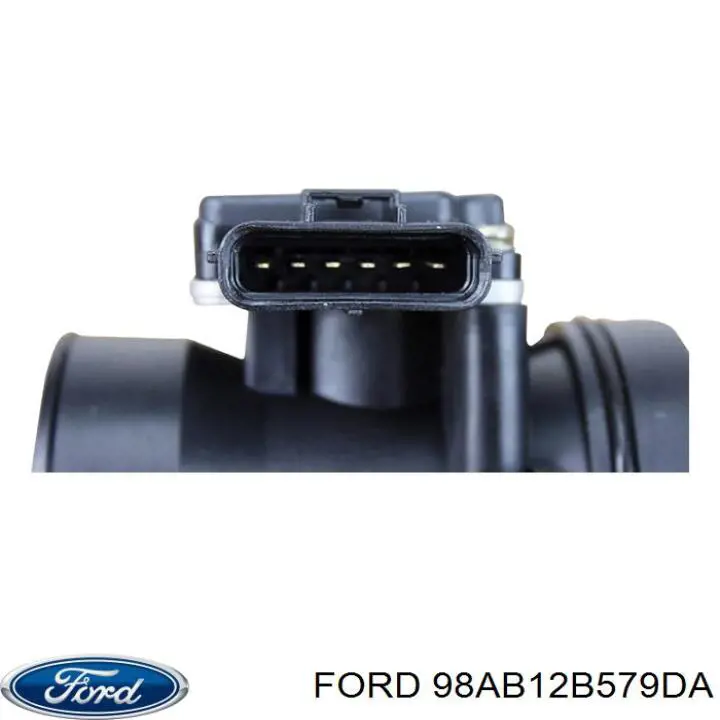 Do koszyka 98AB12B579DA Ford Czujnik przepływu powietrza, przepływomierz powietrza M.A.F.