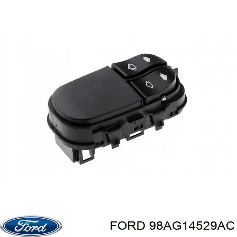 98AG14529AC Ford Panel przyciskowy sterowania podnośnikiem szyby przedni lewy
