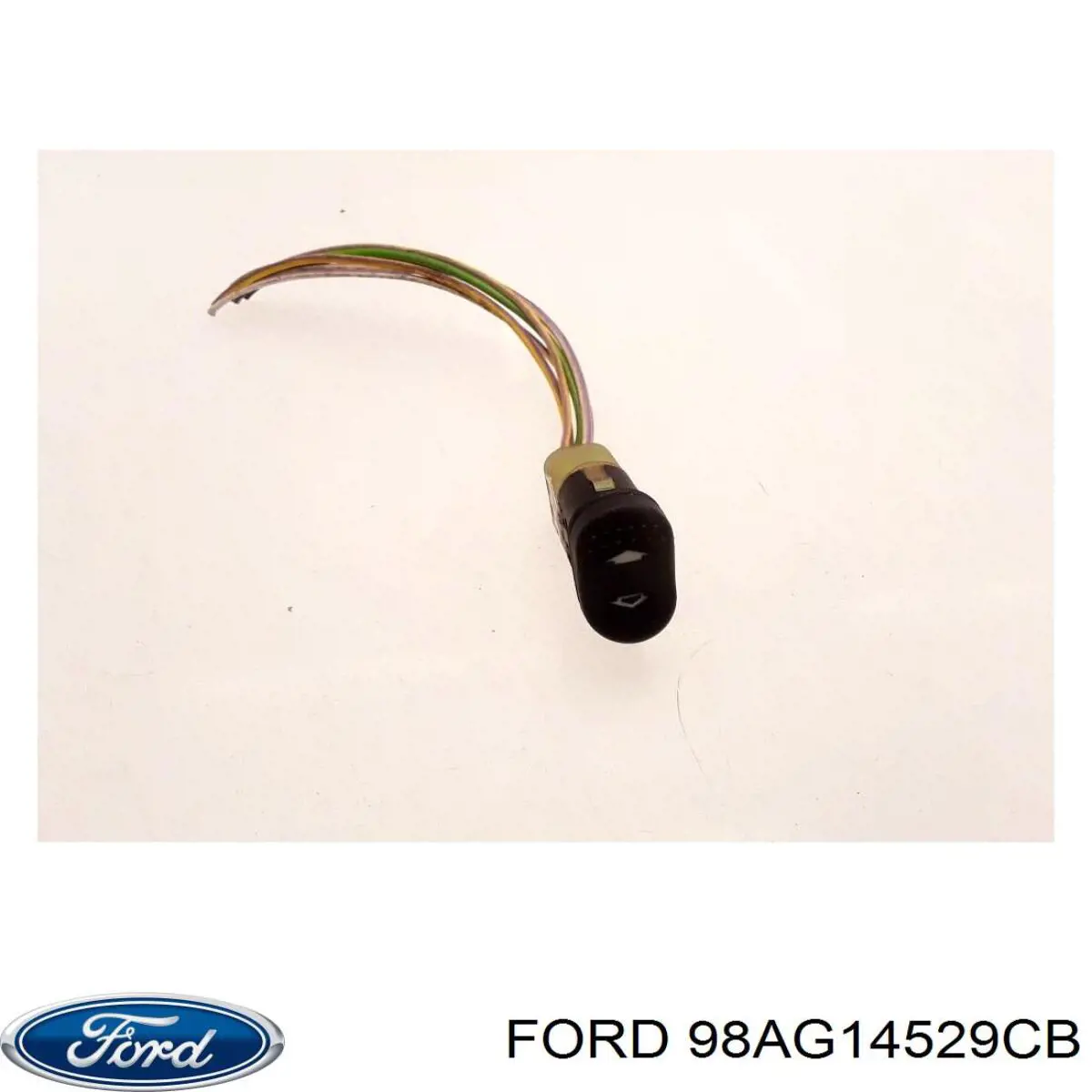 Do koszyka 98AG14529CB Ford Włącznik przyciskowy podnośnika szyby przedni prawy