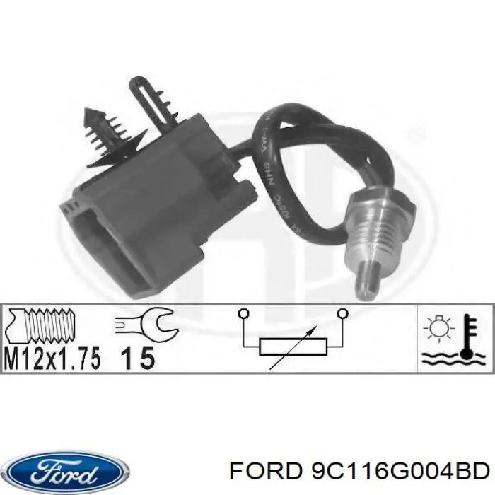 Do koszyka 9C116G004BD Ford Czujnik temperatury płynu chłodzącego