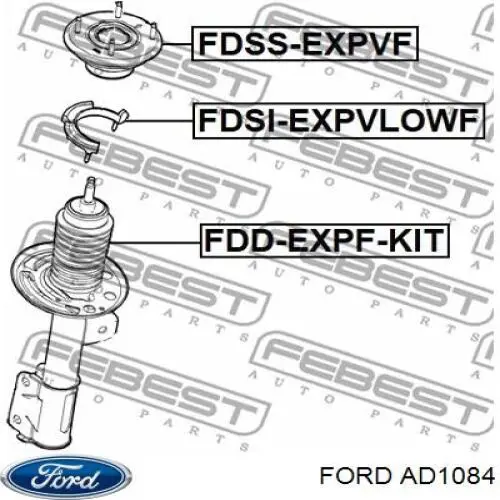 AD1084 Ford poduszka amortyzatora przedniego