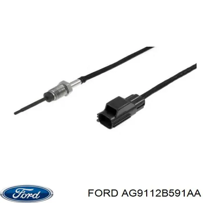 Do koszyka AG9112B591AA Ford Czujnik temperatury spalin, w katalizatorze