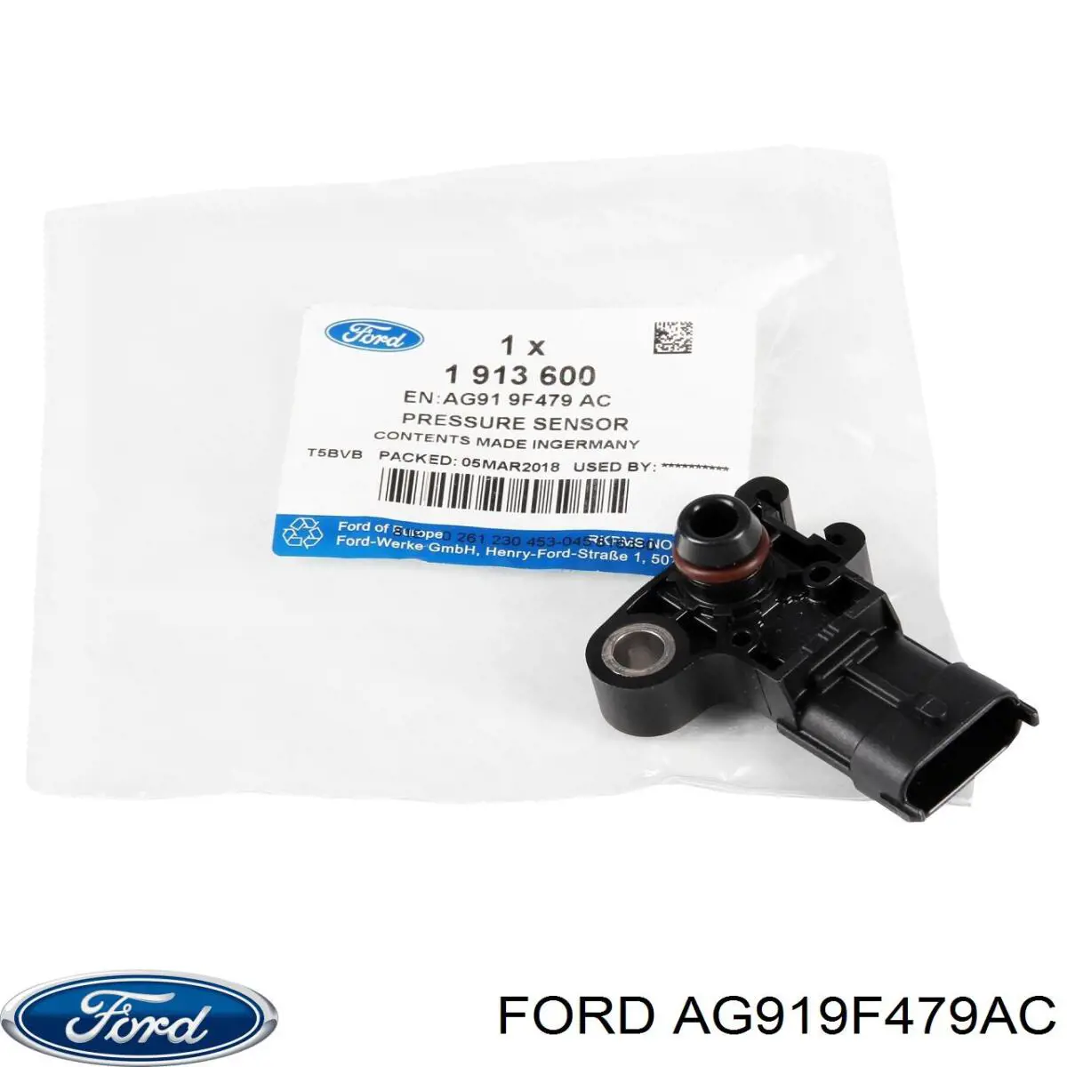 Do koszyka AG919F479AC Ford Czujnik ciśnienia w kolektorze ssącym, MAP