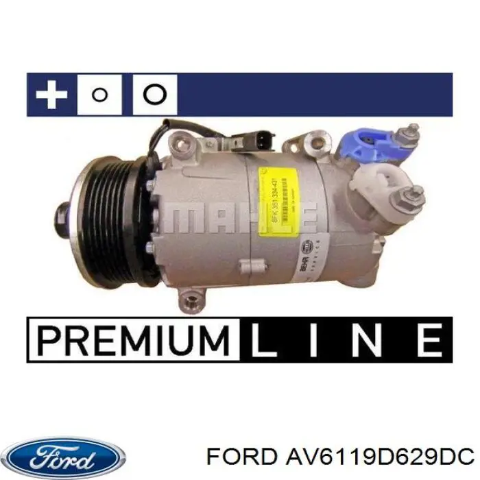 Sprężarka klimatyzacji Ford AV6119D629DC cena, od 267,30 USD