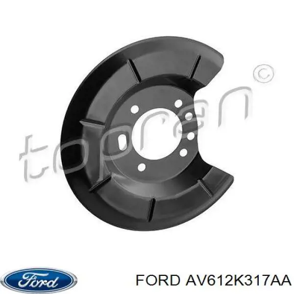 AV612K317AA Ford Osłona tarczy hamulcowej tylnej