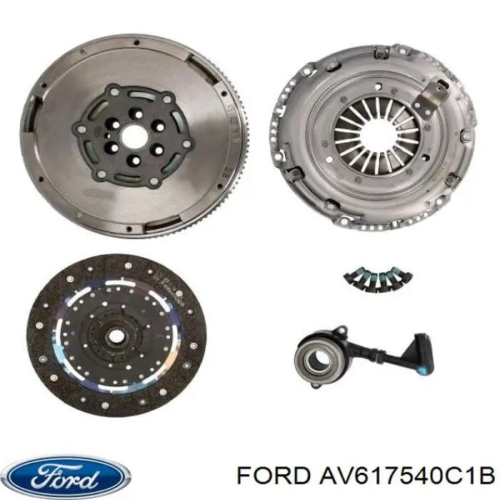 Zestaw sprzęgła (3 części) Ford AV617540C1B cena, od 121,69 USD