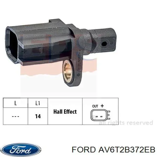 Piasta tylna AV6T2B372EB Ford