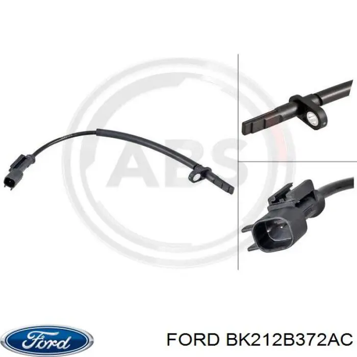 BK212B372AC Ford Czujnik ABS przedni
