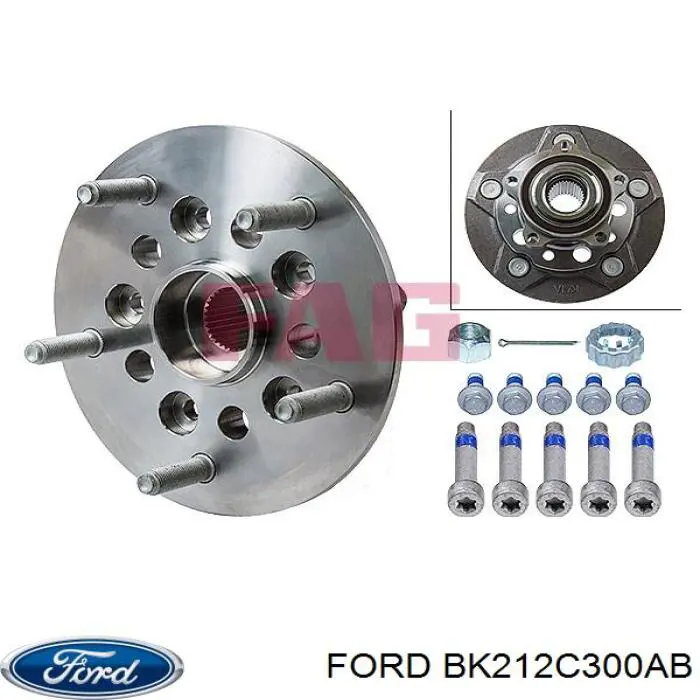 BK212C300AB Ford Piasta przednia