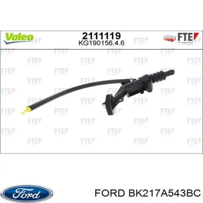 Cylinder sprzęgła główny Ford 1817596 cena, od 46,04 USD