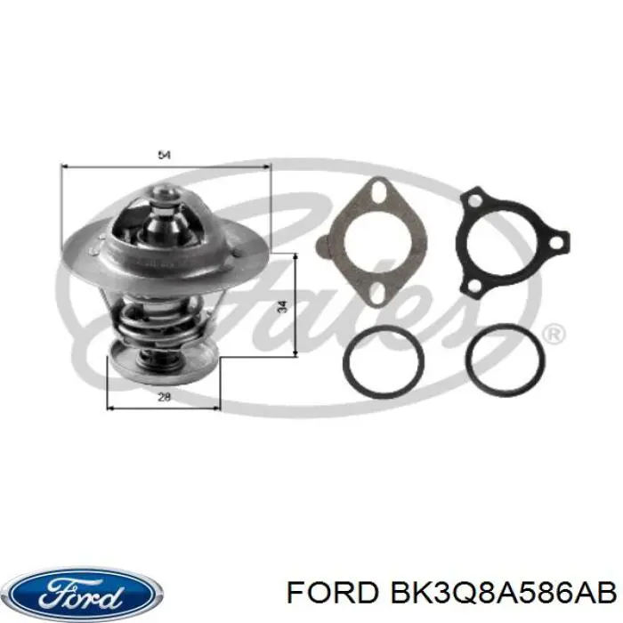 Obudowa termostatu Ford BK3Q8A586AB cena, od 40,58 USD