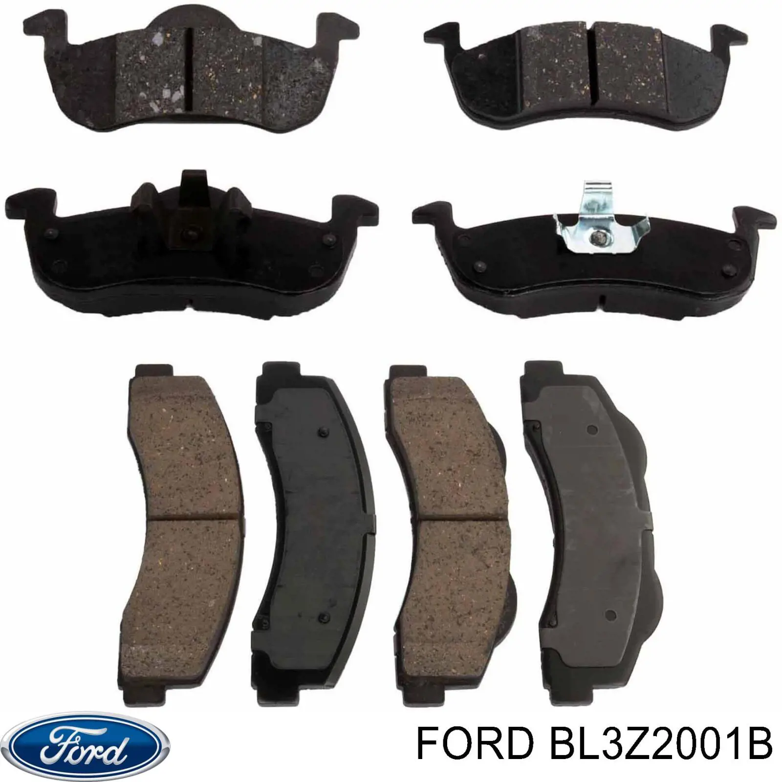 G2MZ2V001C Ford Klocki hamulcowe przednie tarczowe