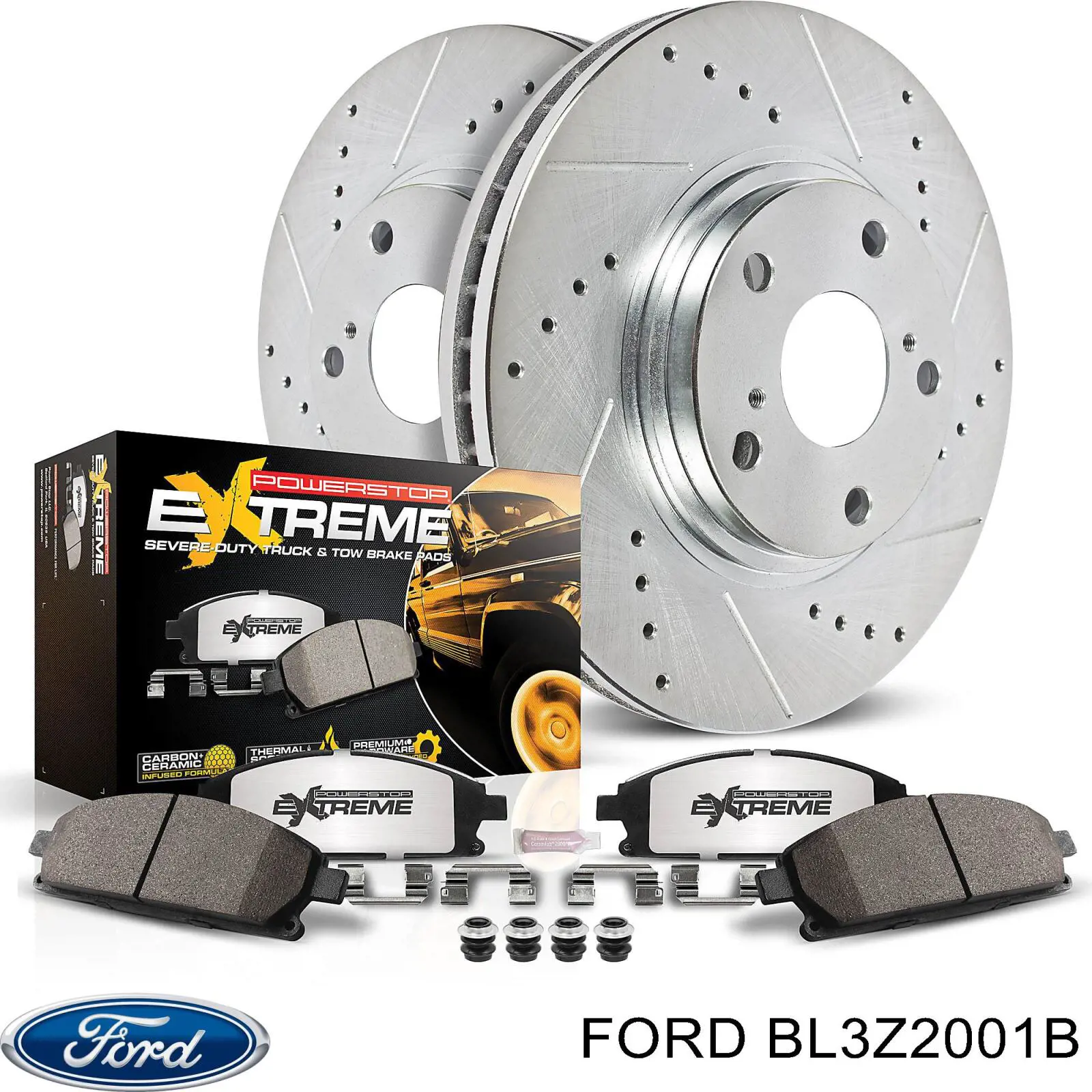 Klocki hamulcowe przednie tarczowe Ford G2MZ2V001C cena, od 14,60 USD