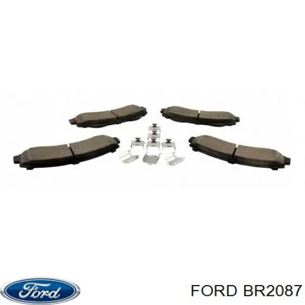 BR2087 Ford Klocki hamulcowe przednie tarczowe