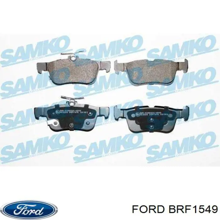Okładziny (klocki) do hamulców tarczowych tylne Ford BRF1549 cena, od 24,86 USD