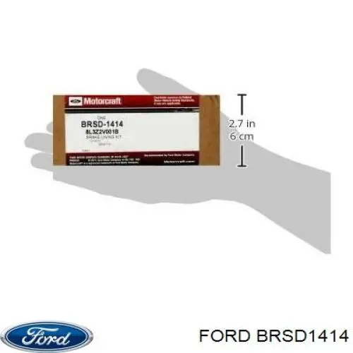 Klocki hamulcowe przednie tarczowe Ford BRSD1414 cena, od 14,60 USD