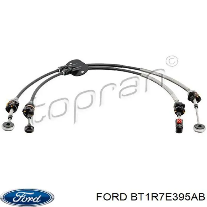 BT1R7E395AB Ford Linka dźwigni zmiany biegów podwójna