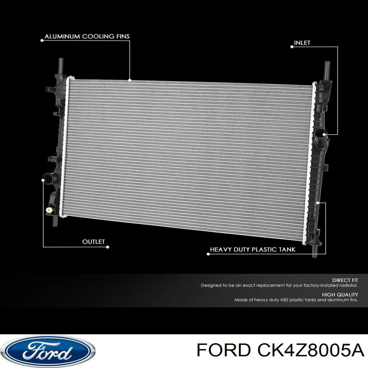 Do koszyka CK4Z8005A Ford Chłodnica silnika