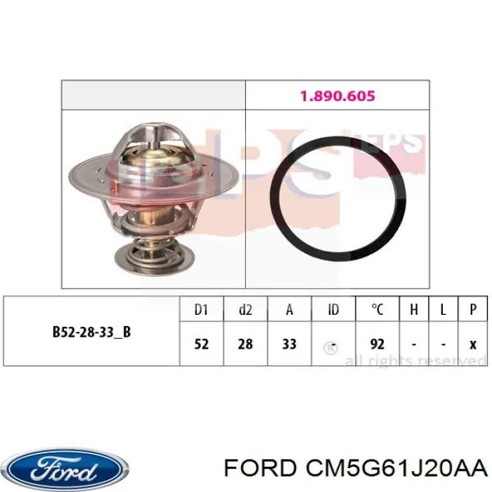 CM5G61J20AA Ford termostat